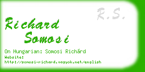 richard somosi business card